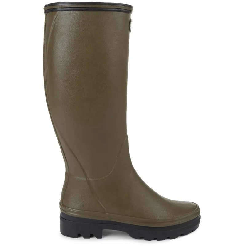 Le Chameau Giverny Jersey Lined Wellington in Green
